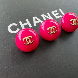 Chanel Pink Button